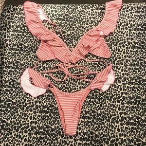 Beach Bunny Striped Bikini